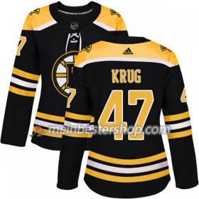 Boston Bruins Torey Krug 47 Adidas 2017-2018 Schwarz Trikot Authentic - Dame